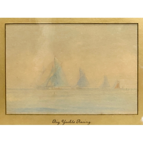 324 - A Late 19th/Early 20th Century watercolour drawing by R. Capps. 24x16.5cm. Frame 40x30cm.