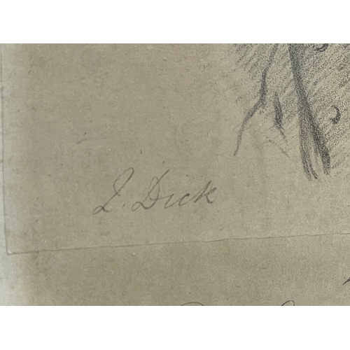 53 - An original pencil drawing by Alfred d’Orsay (1801-1852) of Quintin Dick, a member of United Kingdom... 