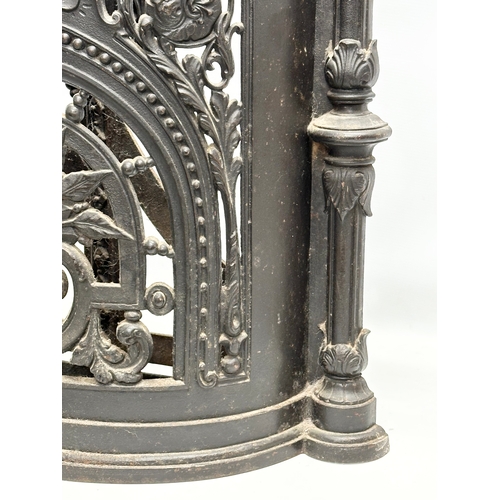 13 - A large Late 19th Century Scottish cast iron umbrella stand/stick stand by Falkirk. 64x20x85cm.