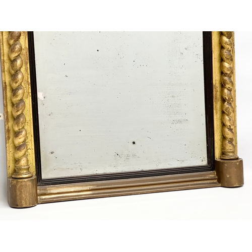 14 - A John Hay of Aberdeen, Early 19th Century gilt framed mirror. Late Regency/Early George IV. With or... 