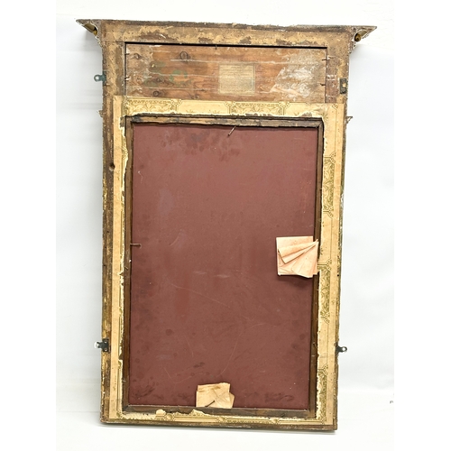 14 - A John Hay of Aberdeen, Early 19th Century gilt framed mirror. Late Regency/Early George IV. With or... 