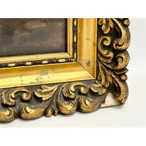 333 - A Late 19th Century Victorian gilt framed Madonna & Child. 50x60cm