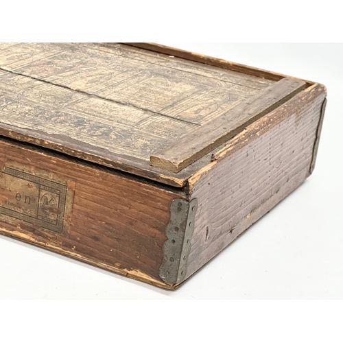 20 - A Late 19th Century Richter & Co Anchor Stone Building Blocks in original case and papers. Circa 188... 