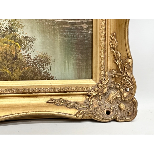 376 - Irene Cafieri. An oil on canvas in gilt frame by Irene Cafieri. 50.5x40.5cm. Frame 64x53cm.