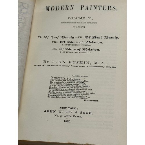 307 - 12 volumes of the ‘Works of John Ruskin’ Late 19th Century.