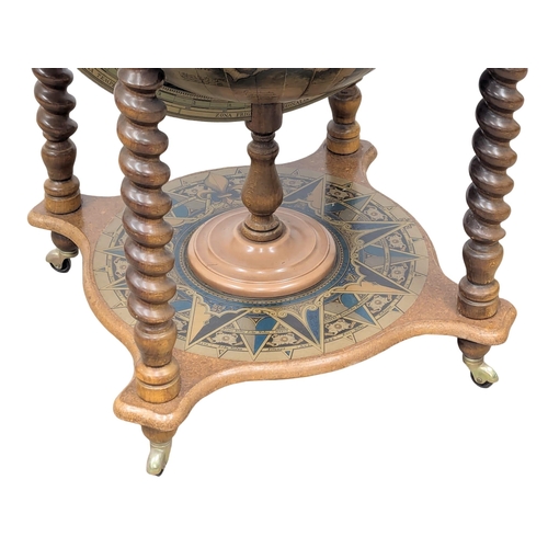 943 - A large drinks globe. 66x100cm. 3