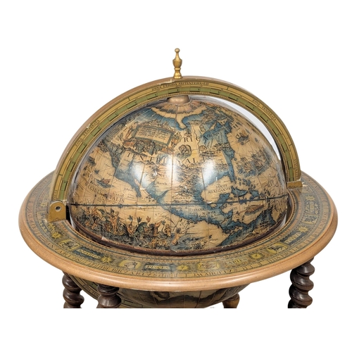 943 - A large drinks globe. 66x100cm. 3