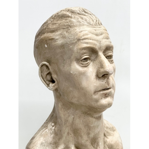 215 - A large vintage plaster bust. 26x19x55cm