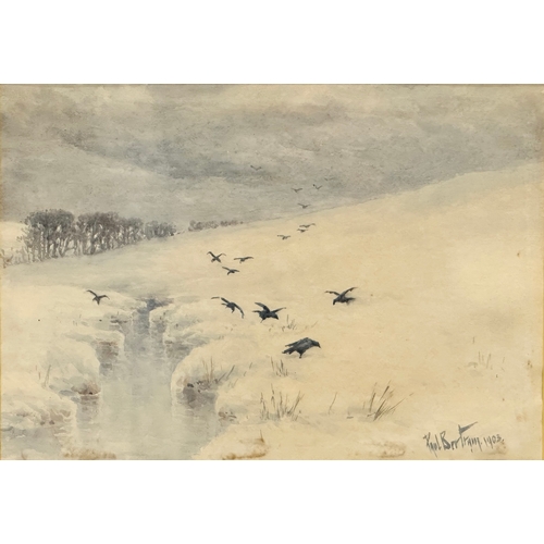 360H - Paul Bertram (1868-1951) Watercolour drawing. Dated 1903. 33cm x 23cm. Frame 53cm x 43cm.