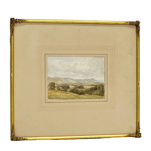 360M - Robert Cresswell Boak. (1875-1949) watercolour drawing. 19cm x13.5cm. Frame 43cm x 38cm.