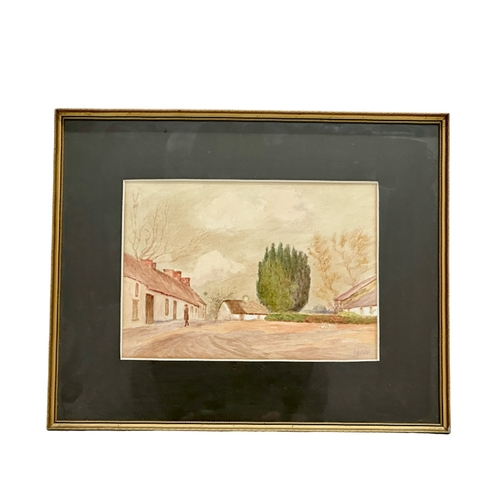 329A - David Bond Walker. Watercolour drawing. 26cm x 19cm. Frame 40cm x 33cm