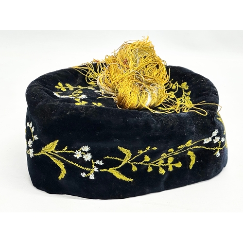 430A - A Late 19th Century Victorian smoking cap.