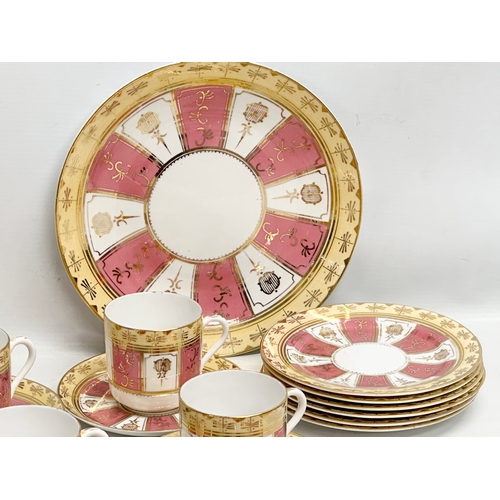 350E - A Late 19th/Early 20th Century tea service. 19 piece.