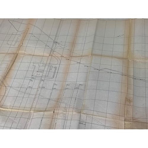 423J - 2 De Lorean Motor Cars LTD factory map layouts. The Fabrication & Storage building and the Drainage ... 