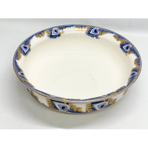 183 - A large Late 19th Century Keeling & Co Moderne wash bowl. Late Mayers. Circa 1870-1880. 42x12.5cm