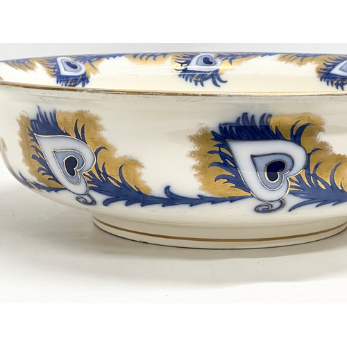 183 - A large Late 19th Century Keeling & Co Moderne wash bowl. Late Mayers. Circa 1870-1880. 42x12.5cm