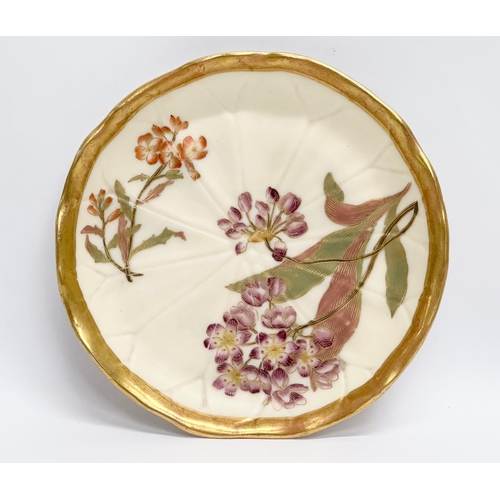 20 - A Late 19th Century Royal Worcester cup and saucer. Circa 1890.