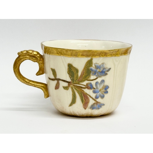 20 - A Late 19th Century Royal Worcester cup and saucer. Circa 1890.