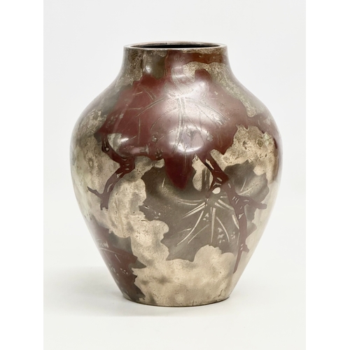 15 - Paul Haustein. An Early 20th Century German silver plate and copper ‘Dinanderie’ vase designed by Pa... 