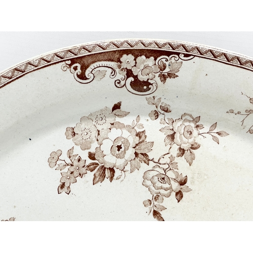 77 - 1st Period Belleek. A 19th Century Irish ‘Japanese Blossom’ meat platter by Belleek Pottery. 1st Per... 