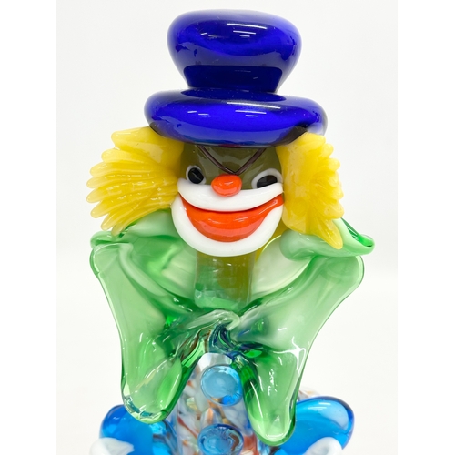 437 - A Mid 20th Century Venetian Murano Glass clown. 21cm