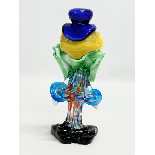 437 - A Mid 20th Century Venetian Murano Glass clown. 21cm