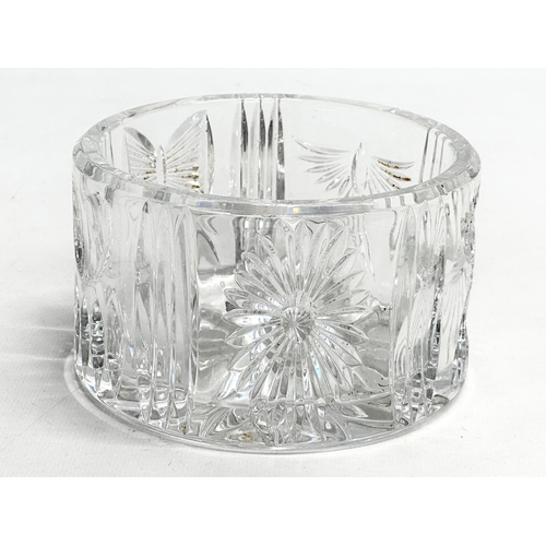 246 - Waterford Crystal. A Waterford Crystal ‘Millennium’ champagne bottle coaster 13x8cm. A Waterford Cry... 