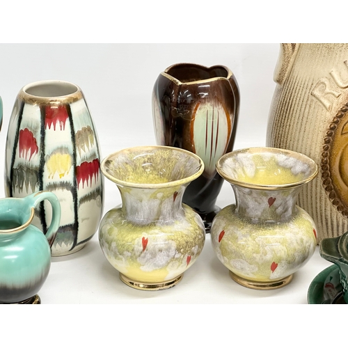 219 - A collection of West German and German Mid Century pottery.