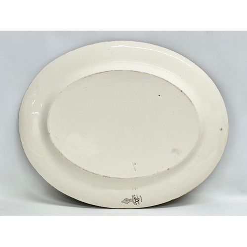 197 - A Late 19th Century Wedgwood ‘Beatrice’ aesthetic movement meat platter. 1880’s. 46.5x37cm.