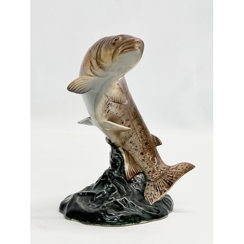 410 - A Beswick Pottery ‘Trout’ figurine. 16x17cm