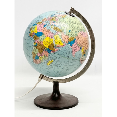 222 - A Danish Mid Century light up globe by Scan-globe. 36cm