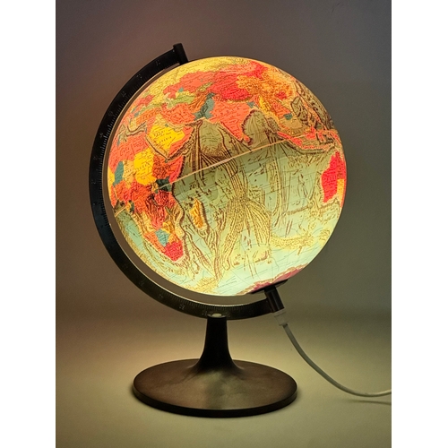 222 - A Danish Mid Century light up globe by Scan-globe. 36cm