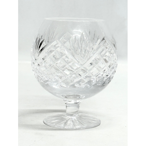 442 - A Tyrone Crystal ‘Slieve Donard’ decanter and 6 matching brandy glasses. 29cm. 9x11.5cm