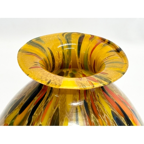 25 - Azzurra Maestri Vetrai. A large Late 20th Century Murano spatter glass vase, by Azzurra Maestri Vetr... 