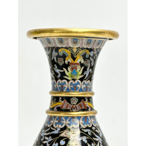 54 - A Mid 20th Century Chinese enamelled vase. 21cm.