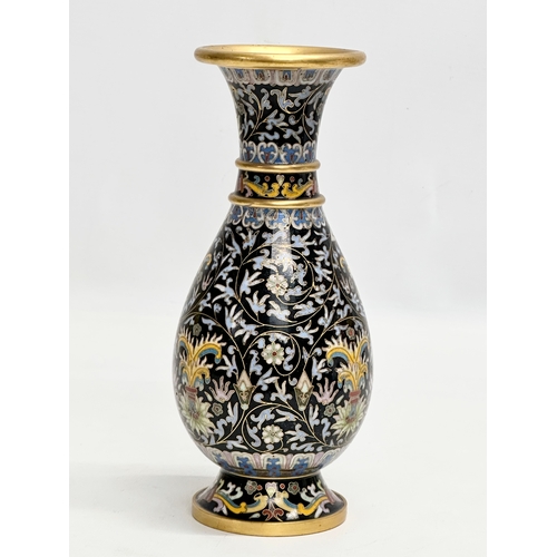 54 - A Mid 20th Century Chinese enamelled vase. 21cm.