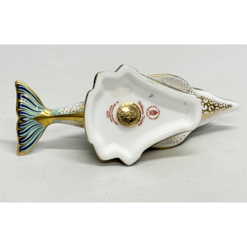 414 - A Royal Crown Derby ‘Bottlenose Dolphin’ 19cm.