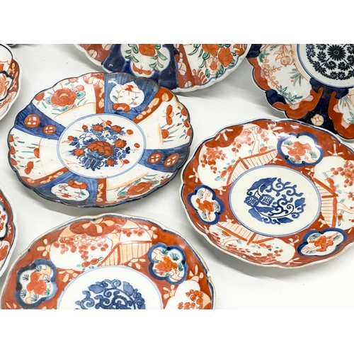 167 - A collection of Late 19th Century Japanese Imari plates. Meiji Period (1868-1912) 28.5cm. 22cm. 21cm... 