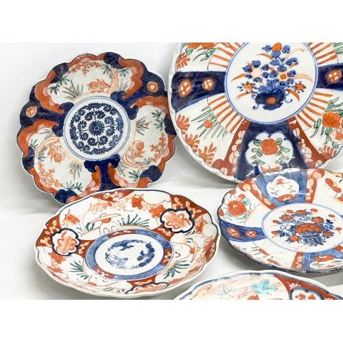 167 - A collection of Late 19th Century Japanese Imari plates. Meiji Period (1868-1912) 28.5cm. 22cm. 21cm... 