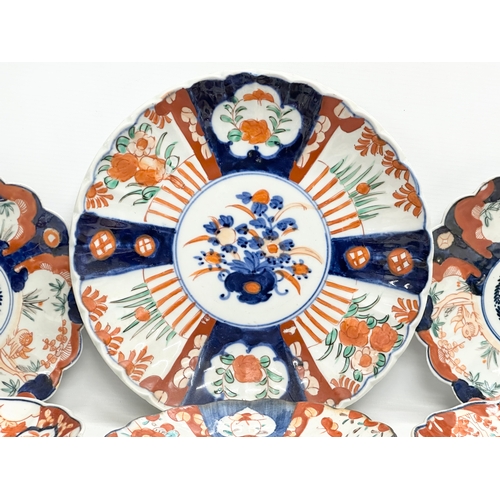 167 - A collection of Late 19th Century Japanese Imari plates. Meiji Period (1868-1912) 28.5cm. 22cm. 21cm... 