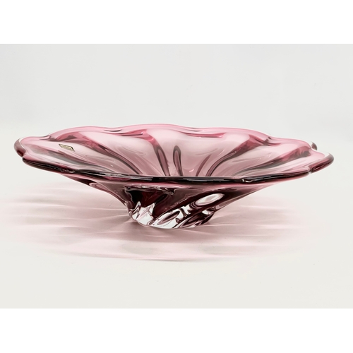 235 - Josef Hospodka. A 1960’s Bohemia Glass bowl designed by Josef Hospodka 27x11x8cm. A Chribska Glasswo... 