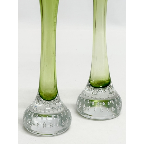 234 - Bo Borgstrom. A pair of Swedish Mid Century bud vases designed by Bo Borgstrom for Aseda. 21.5cm.