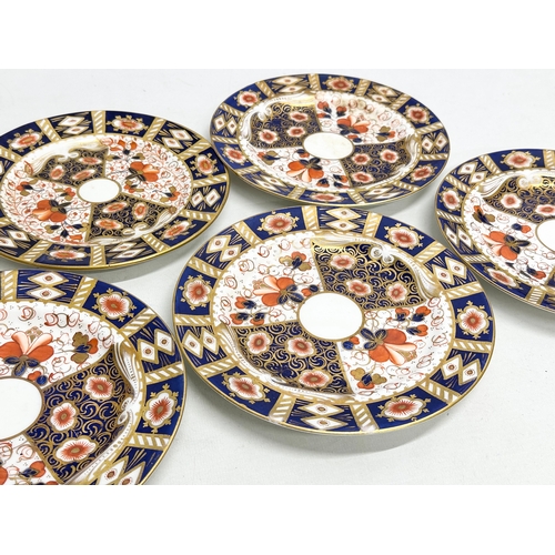 239 - A 19th Century Imari porcelain tea service. Red Crown Mark. Davenport/Derby. 16 pieces.