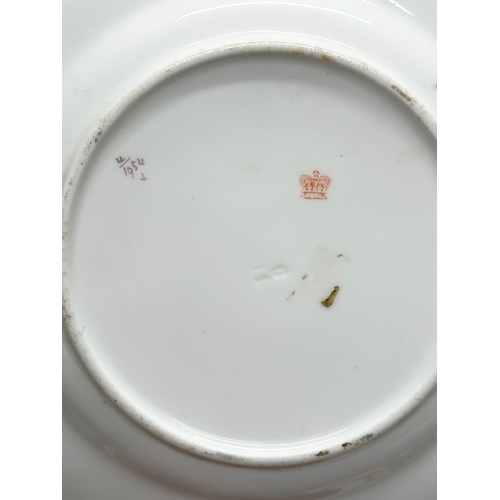 239 - A 19th Century Imari porcelain tea service. Red Crown Mark. Davenport/Derby. 16 pieces.