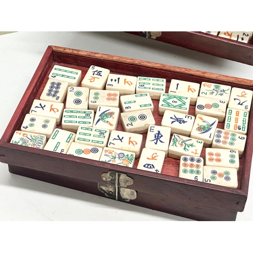 50 - Mahjong Set. An Early 20th Century Chinese ‘Game of Four Winds’ in chest. Wing Hing Cheong. With Dir... 