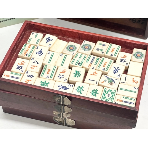 50 - Mahjong Set. An Early 20th Century Chinese ‘Game of Four Winds’ in chest. Wing Hing Cheong. With Dir... 