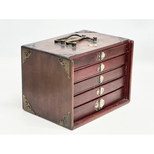 50 - Mahjong Set. An Early 20th Century Chinese ‘Game of Four Winds’ in chest. Wing Hing Cheong. With Dir... 