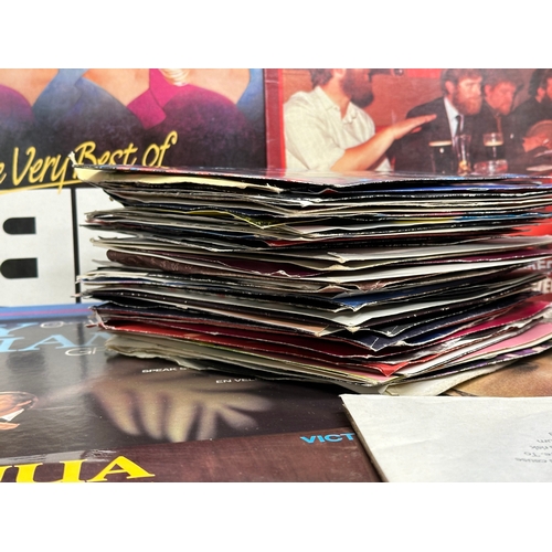 432 - A collection of LP, vinyl records, 45’s singles.