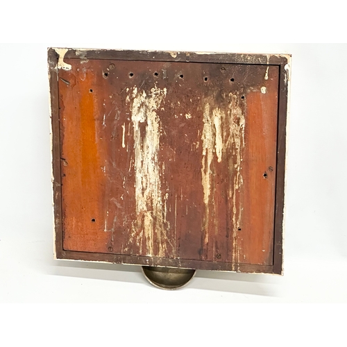 271 - An Early 20th Century servants bell box. 36x33cm.