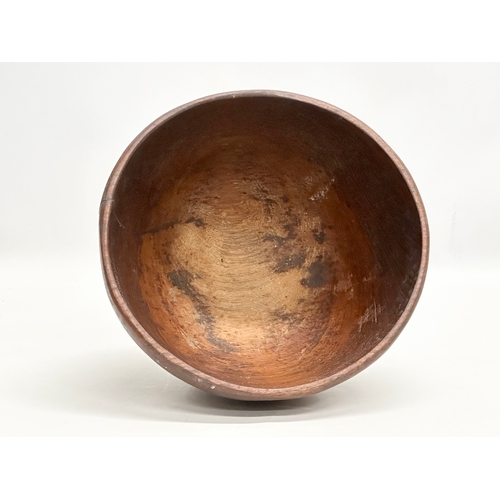 228 - A large Scandinavian teak bowl. 1950-1960. Mid Century. 25x15cm.